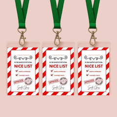 3x FREE Kids Nice List Badges